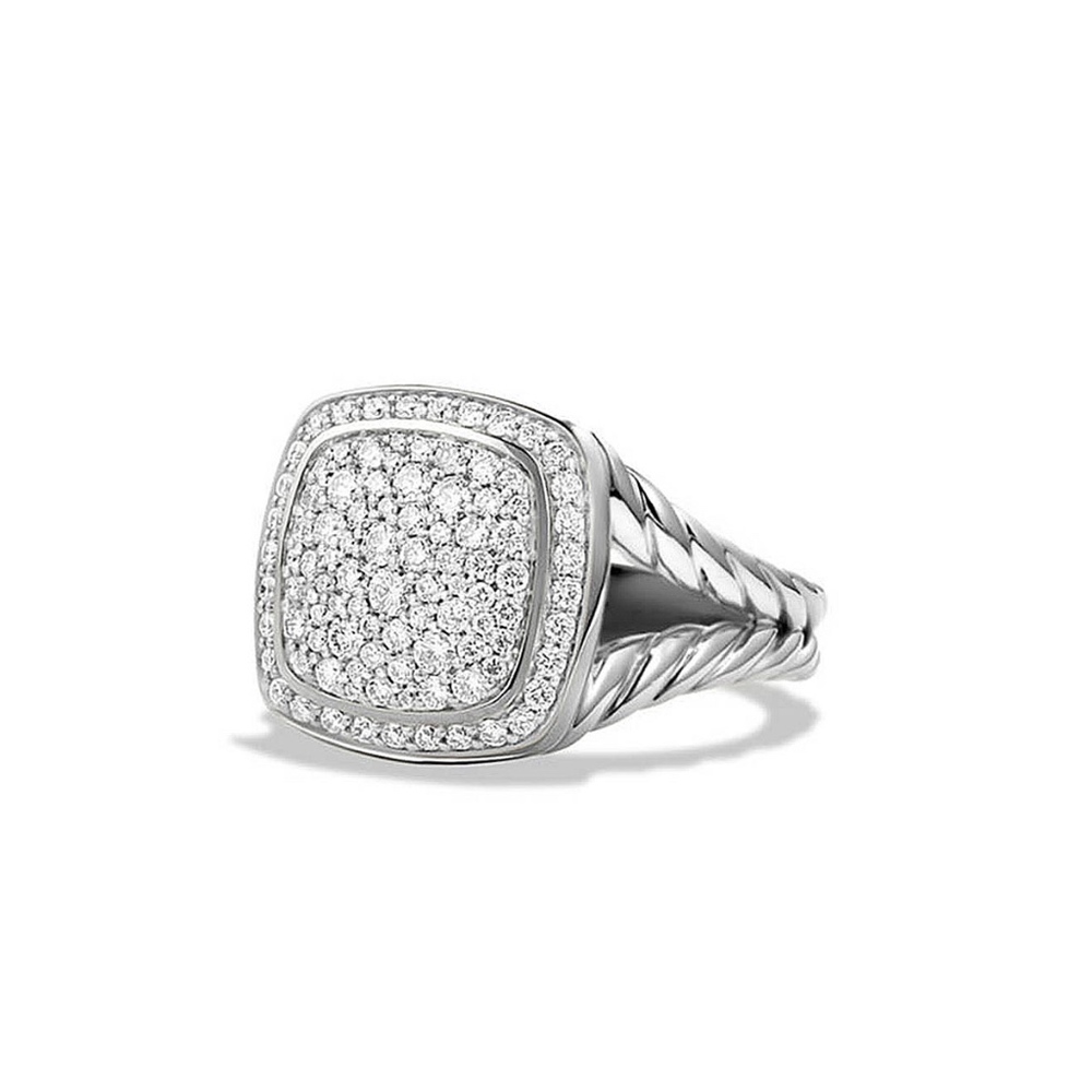 DAVID YURMAN 11MM ALBION PAVE DIAMOND RING SIZE 5